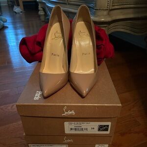 Louboutin 120 patent calf (so Kate)